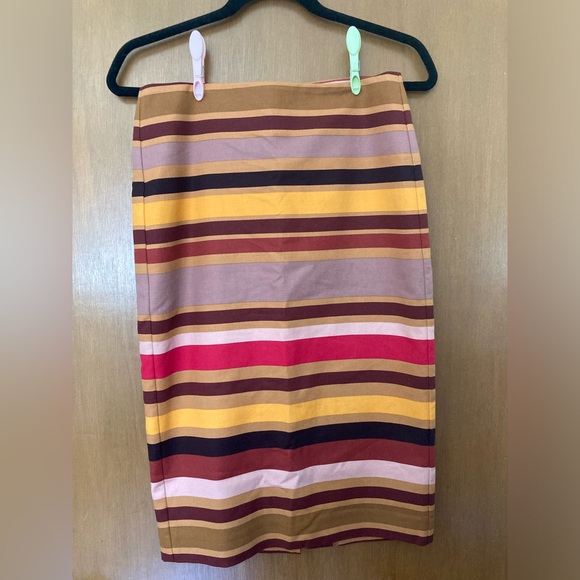 Multicolour Striped A-line Skirt | Lord & Taylor - Picture 2 of 6